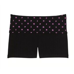 PINK
All-Day Cotton Foldover 3" Bike Shorts in Black Pink Print - Large
